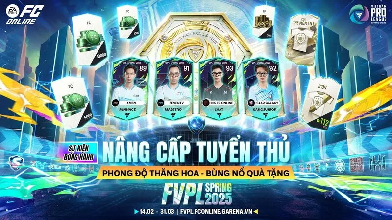 Phần thưởng sự kiện có thể hỗ trợ người chơi mua cầu thủ, nâng cấp đội hình và cải thiện sức mạnh tài khoản.