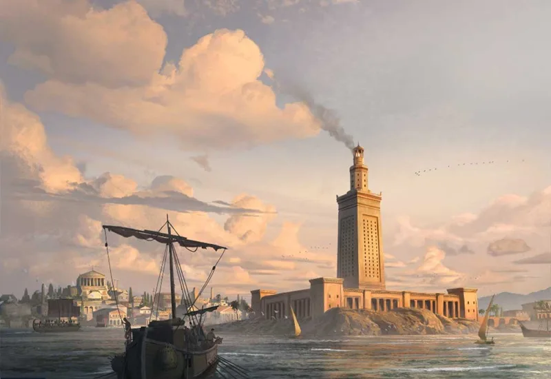 Hải đăng Alexandria – Biểu tượng công nghệ định hải và sức mạnh kỹ thuật thời cổ đại.